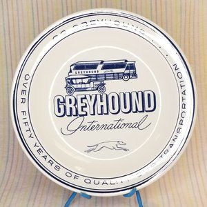 Vintage Greyhound International Decorative Dish Hand Painted Holland Delftware